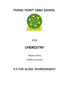 Outline - Picnic Point High School