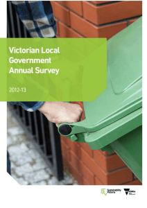 Victorian Local Government Annual Survey 2012-13