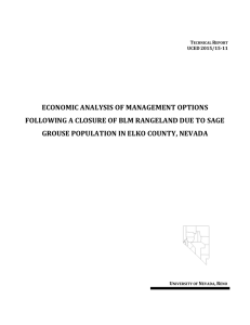 Economic Analysis of Managment Options Following a Closure of