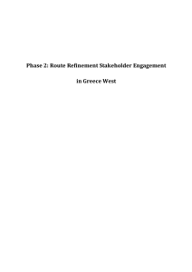 Phase 2: Route Refinement Stakeholder Engagement