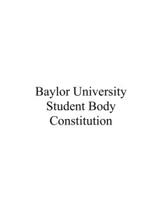 Baylor University Student Body Constitution