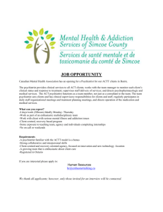 JOB OPPORTUNITY Canadian Mental Health Association has an