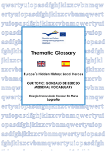 Thematic Glossary