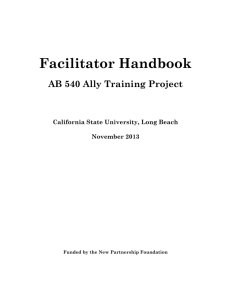 AB 540 Ally Training Application