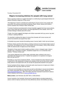 Stigma increasing distress for people with lung