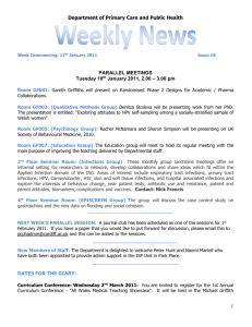 PCPH Weekly News - Issue 18 - 17 Jan 2011