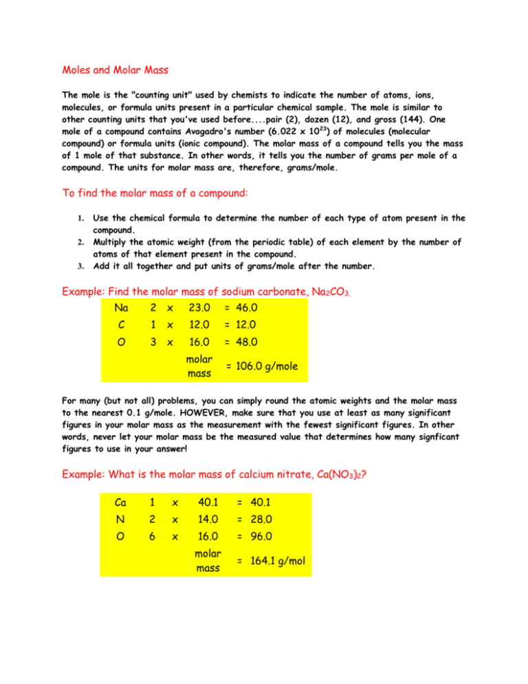 moles-and-molar-mass