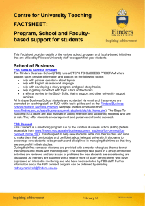 Program, School and Faculty-based support for students