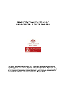 Investigating symptoms of lung cancer: a guide