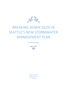 Breaking down silos in seattle*s new stormwater management Plan