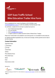 GDF Suez- Traffic School information kit for private hire