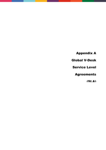Global V-Desk Service Level Agreements