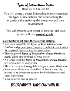 Types of Interactions Poster Outline