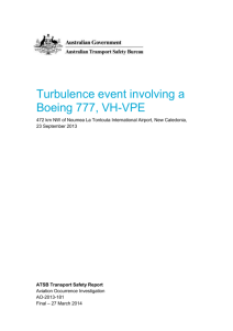 Turbulence event involving a Boeing 777, VH