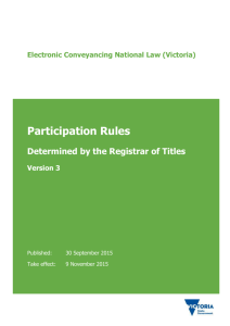 Model Participation Rules Version 3