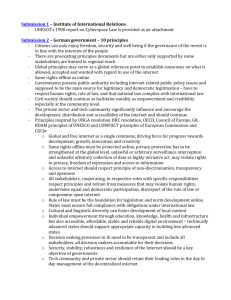 Summaries of Submissions to NetMundial