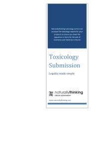 Toxicology Submission