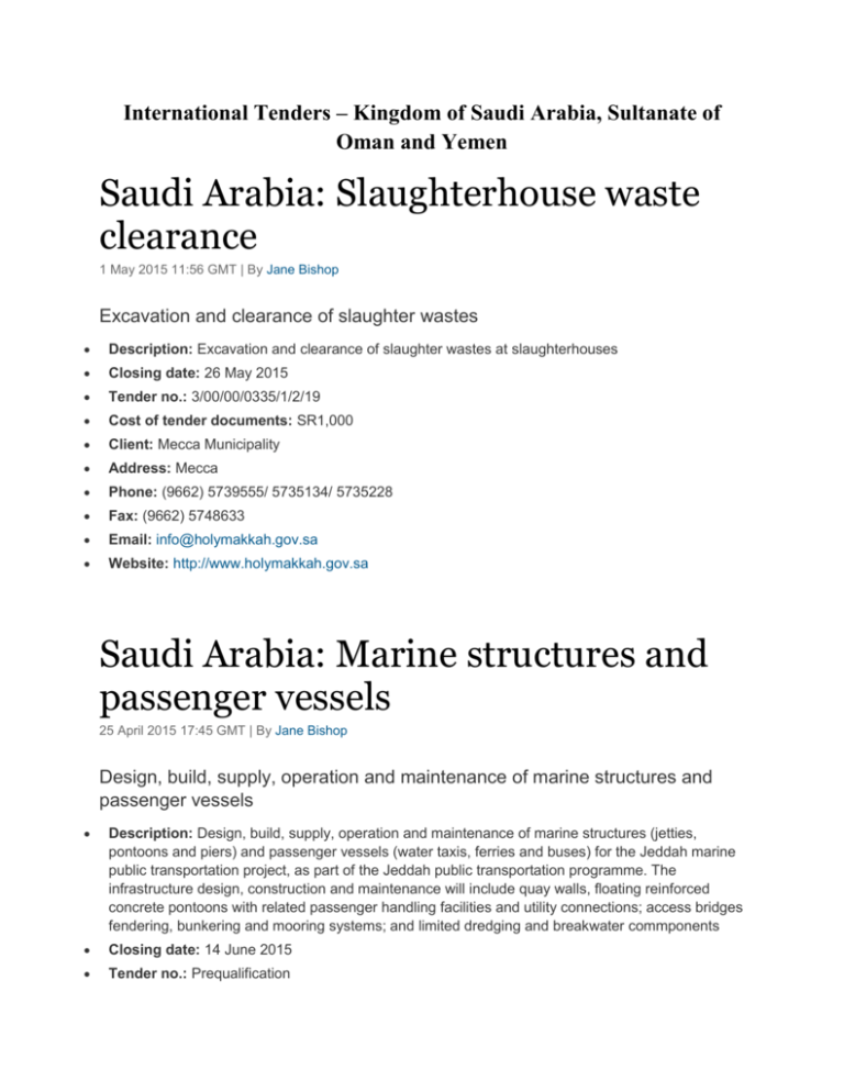 Saudi Arabia Medical equipment