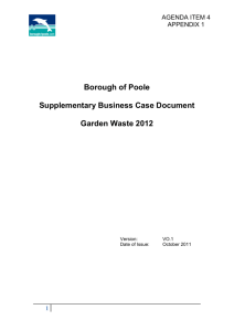 Appendix 1: Green Waste Supplementary Business Case