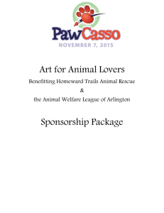 sponsor details - PawCasso Charity Art Auction