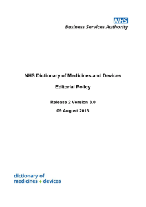NHS Dictionary of Medicines and Devices