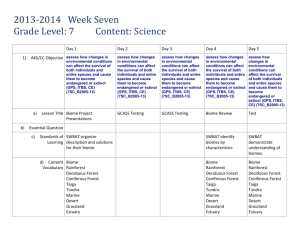 2013-2014 Week Seven Grade Level: 7 Content: Science Day 1 Day