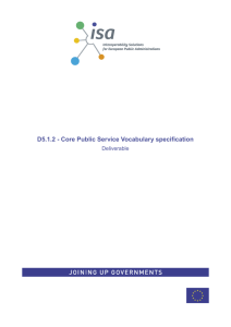 D5.1.2 - Core Public Service Vocabulary specification