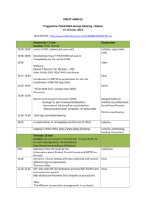 DRAFT v060613 Programme POLICYMIX Annual Meeting Finland