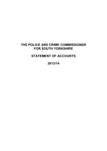 Conclusion on the Police and Crime Commissioner for South
