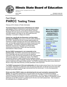 More information about the PARCC assessment is available online