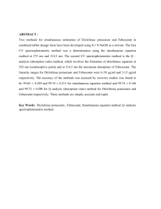 ABSTRACT : Two methods for simultaneous estimation of