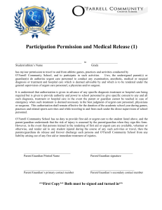 Participation Permission and Medical Release (1)