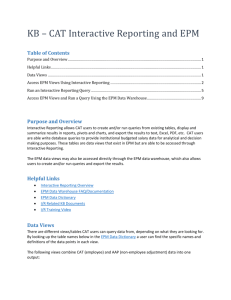 Interactive Reporting and EPM KB