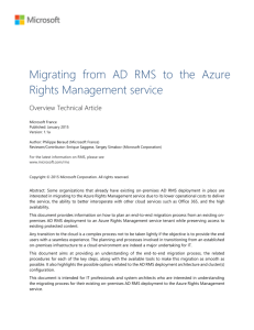 Migrating from AD RMS to the Azure Rights