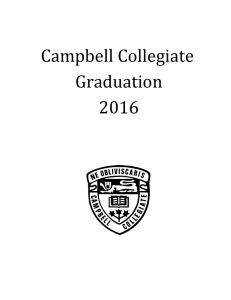 2016 - Campbell Collegiate