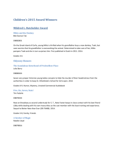 Children`s 2015 Award Winners - Illinois Talking Book Outreach