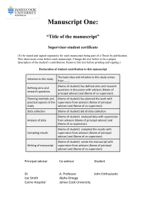 internship thesis guidelines mscis