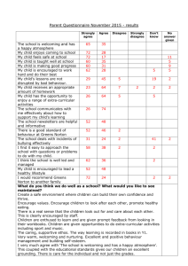Parent Questionnaire November 2015