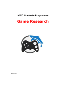 NWO Graduate Programme Game Research