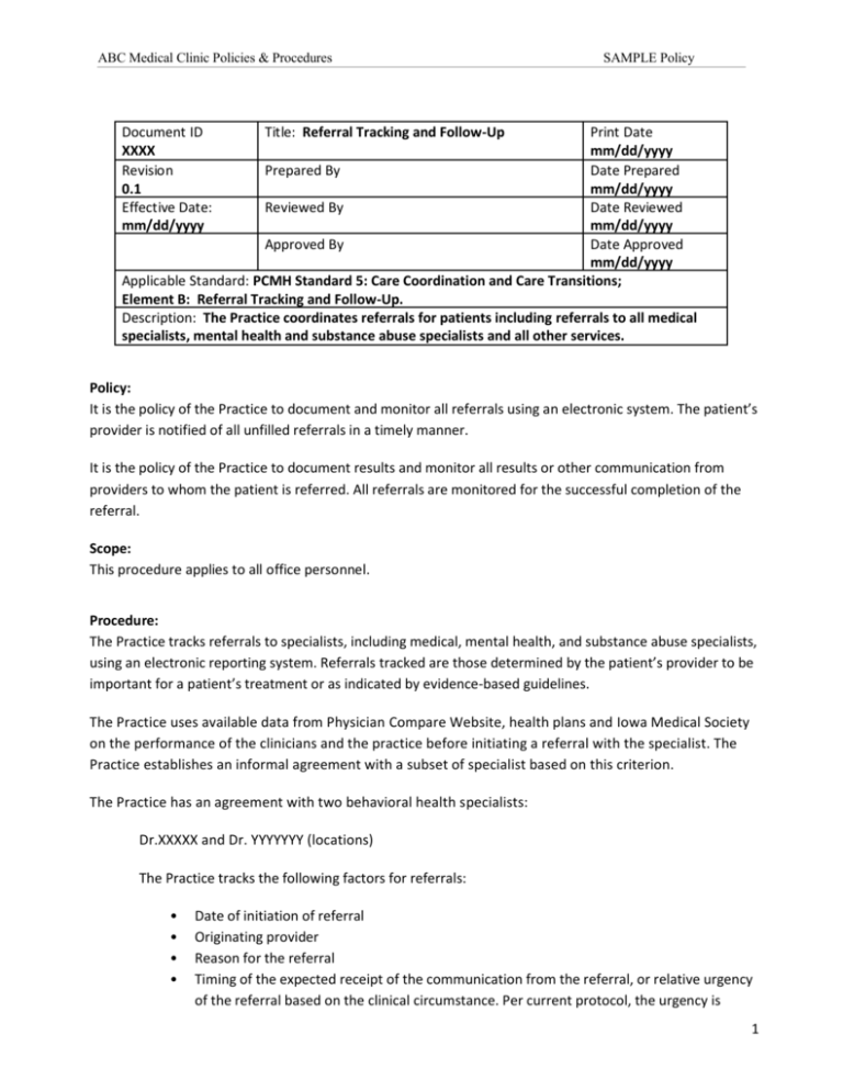 Medication Assisted Treatment Policies And Procedures Template