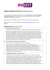 English & Maths Fest! 2015