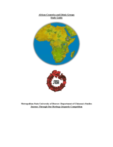 Africa Study Guide - Metropolitan State University of Denver
