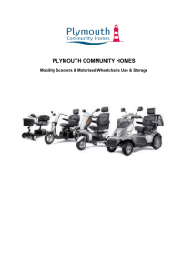 Mobility Scooters Policy - Plymouth Community Homes