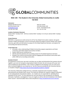 BSGC100 - Global Communities