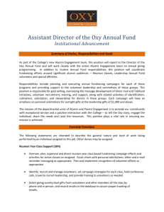 assistant director of the oxy annual fund