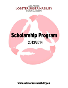 Scholarship Application - Atlantic Lobster Sustainability foundation