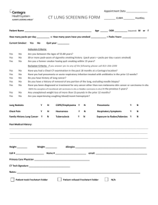 CT Lung Screening Form