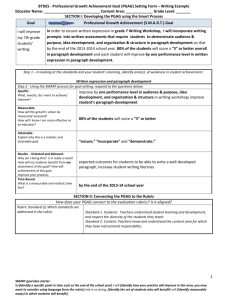 Student Learning Objective: Teacher/Administrator Form