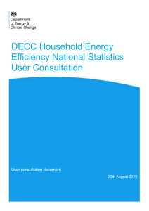 Household energy efficiency national statistics user