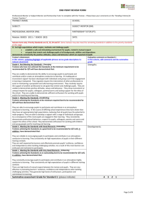 END POINT REVIEW FORM END POINT REVIEW FORM